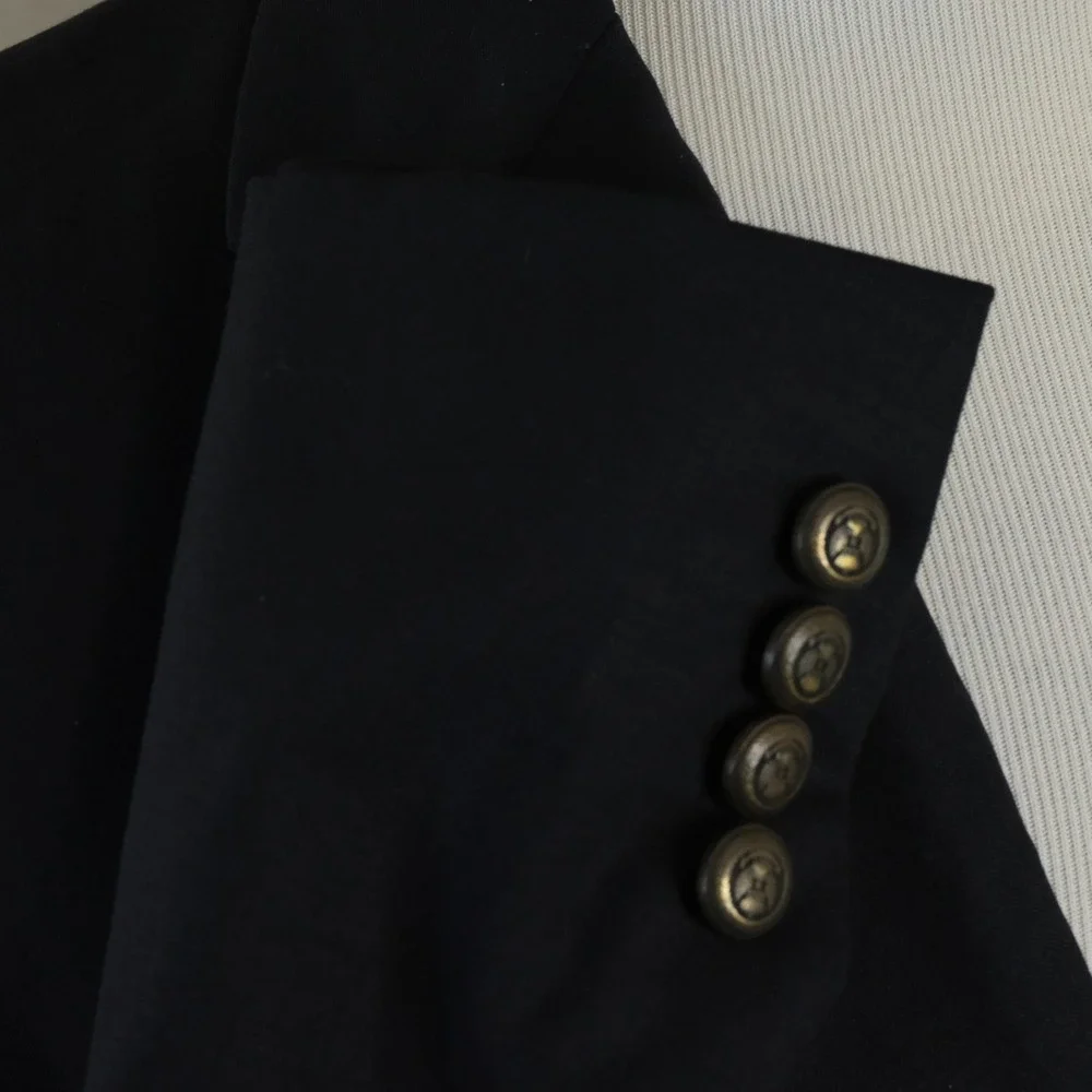 Jos A Bank 38R Traveler Blazer Wool Blend Navy Two Button Lined Vented Formal